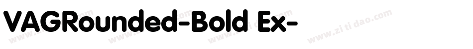 VAGRounded-Bold Ex字体转换